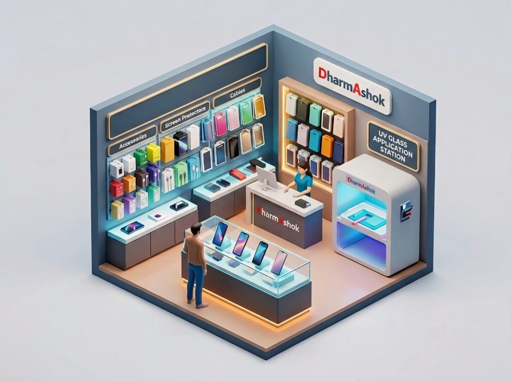 DharmAshok 3D Store & UV Glass Application Station